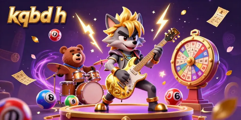 Experience the excitement of kqbd h with dynamic characters and elements in a vibrant casino setting.