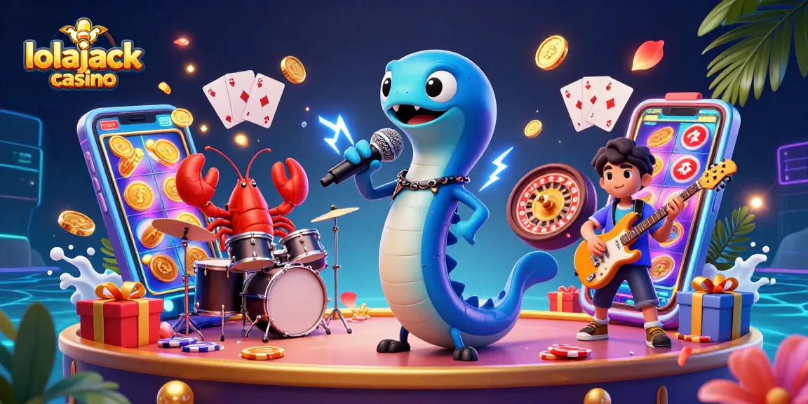 Experience thrilling gameplay at lolajack casino with a vibrant underwater scene featuring engaging characters and slot games.